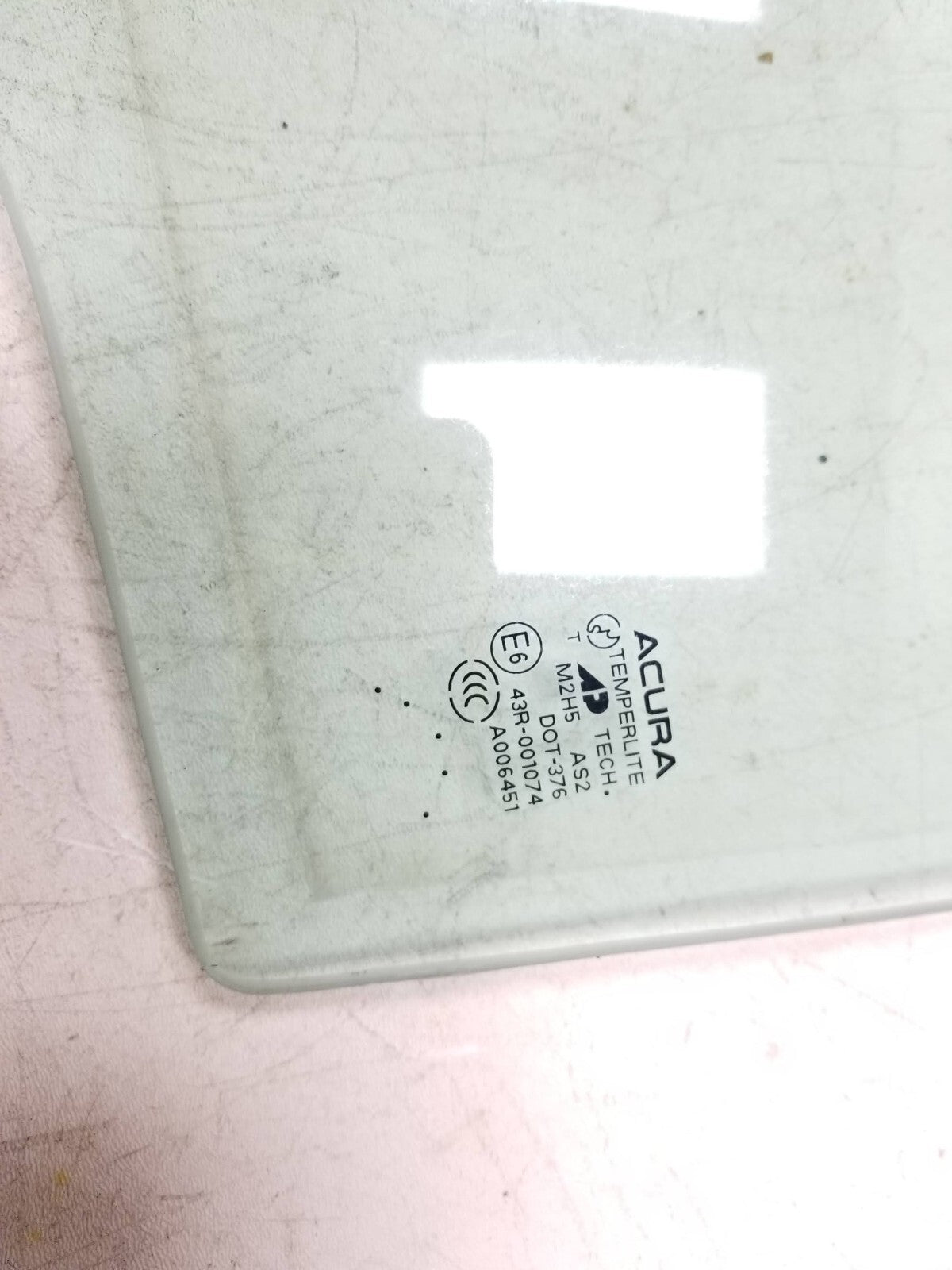 2007-2008 Acura Tl Type S Door Window Glass Rear Driver Side Left OEM