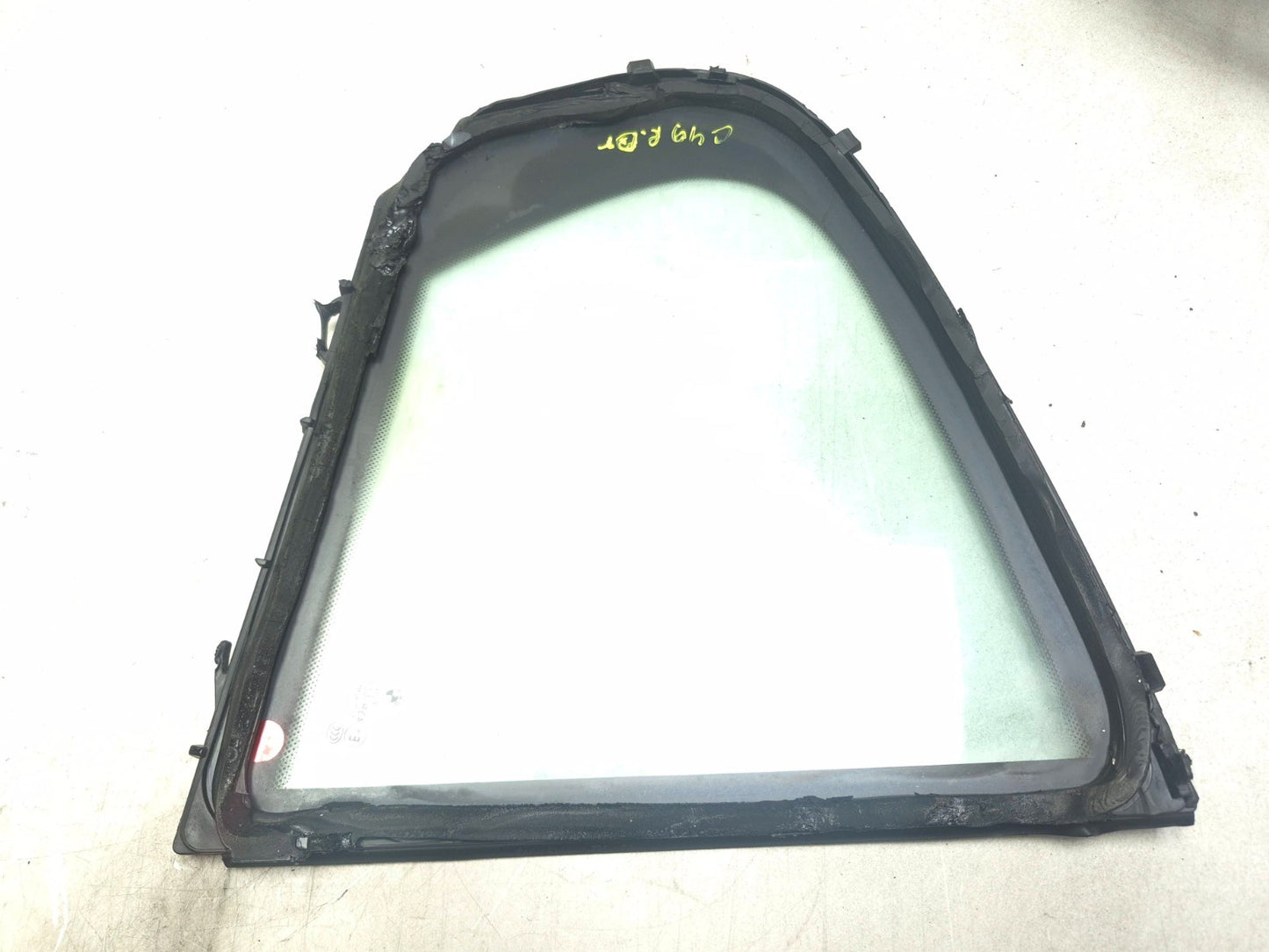 2013 BMW 328i F30 Rear Door Fixed Quarter Window Glass Left Driver Side OEM