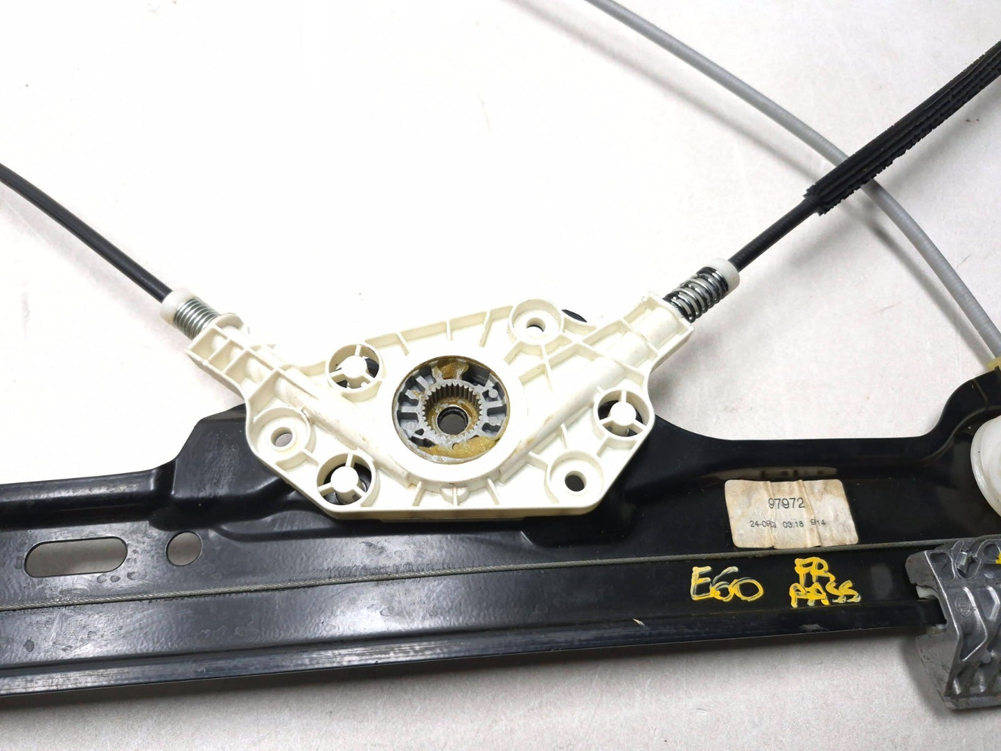 2007 BMW 530i E60 Front Window Regulator Passenger Side Right Without Motor OEM