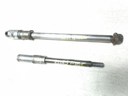 1985 Honda Shadow Vt500c Wheel Axle Front & Rear Pair OEM