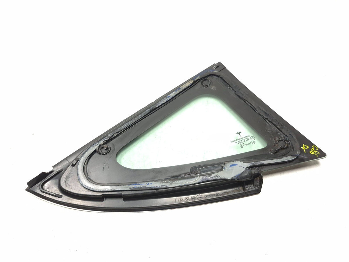 2020 Tesla Model 3 Rear Quarter Window Glass Left Driver Side OEM