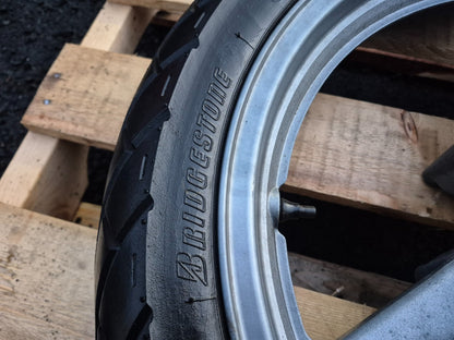 1987 Honda Cbr 1000 F Rear & Front Wheel W/ Tire Pair 17" OEM