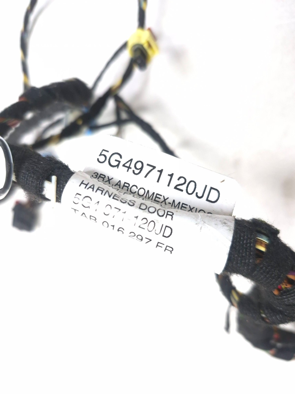 2015 Volkswagen Golf Tsi Front Door Wiring Harness Left Driver Side OEM