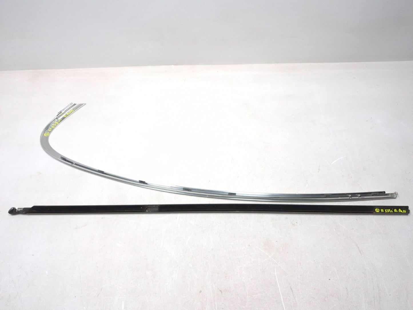 2011 BMW 535i F10 Rear Door Window Belt Molding Passenger Side Right OEM