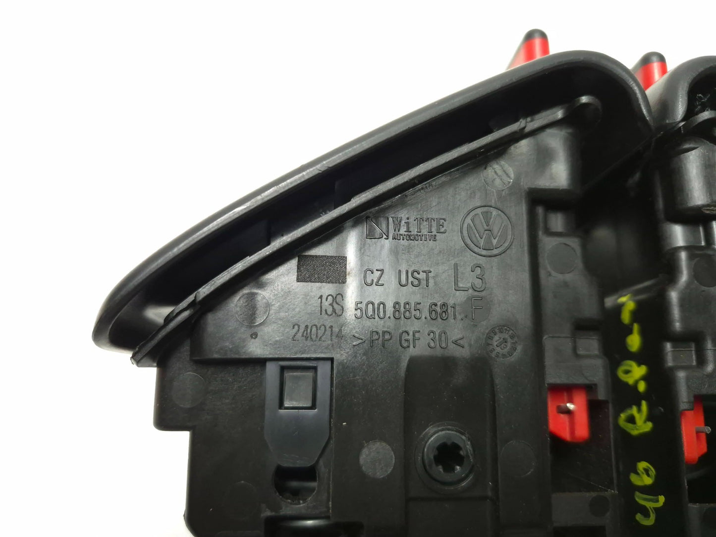 2015 Volkswagen Golf Rear Seat Fold Down Lock Pair OEM