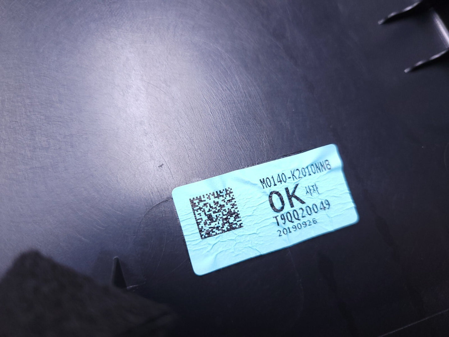 2020 Hyundai Venue Rear Passenger Door Panel OEM