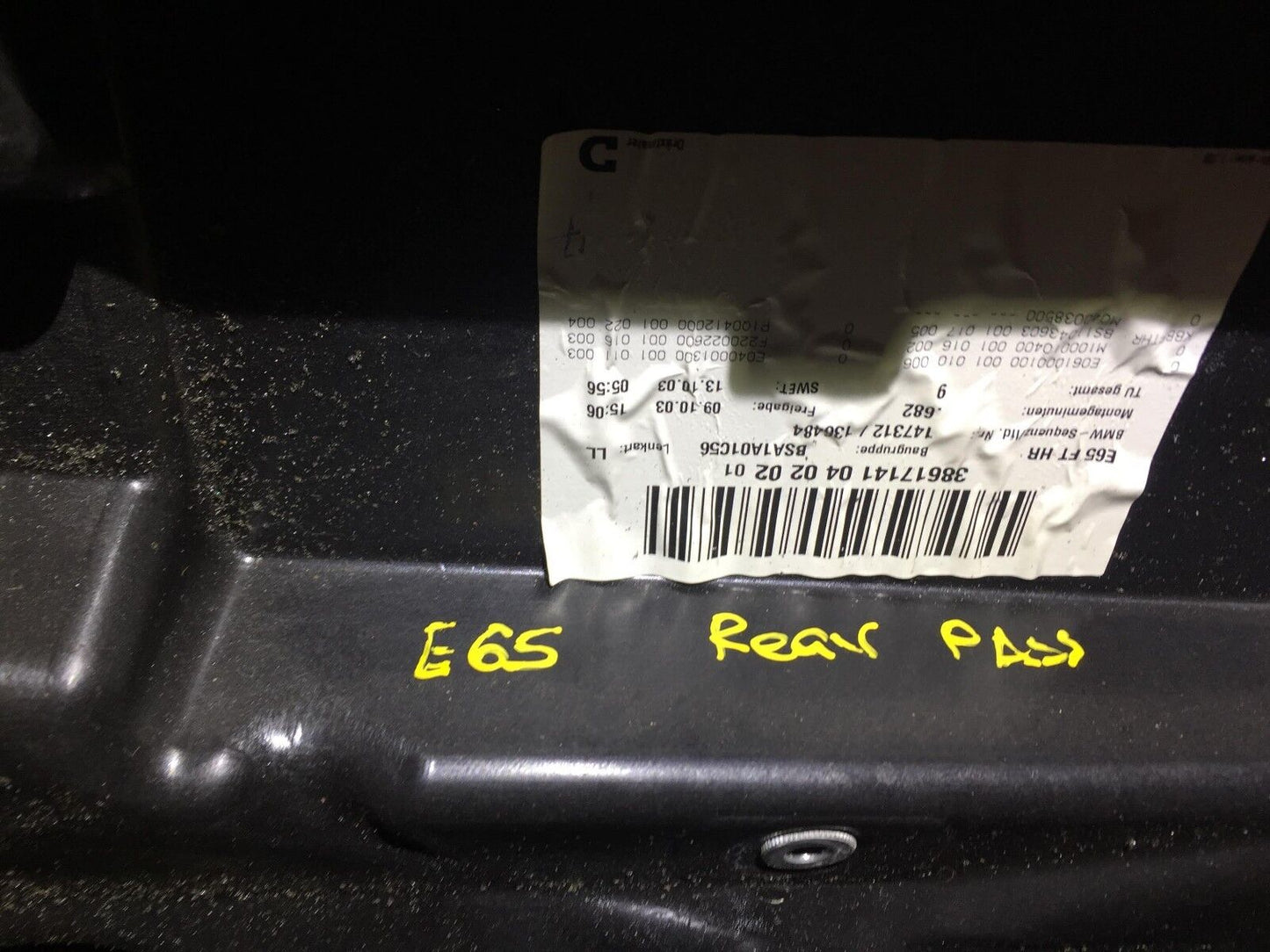 03 04 05 06 07 BMW E65 Right Rear Pass Interior Door Carrier Panel OEM