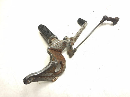 1997 Honda Magna Vf750 Front Left Foot Peg & Bracket W/ Shifter Lever OEM