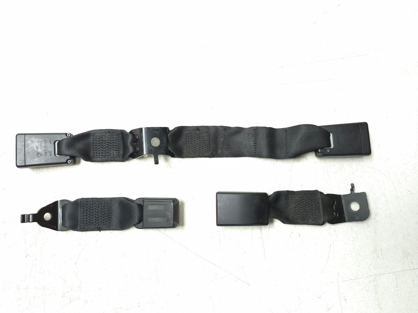 2013 BMW 328i F30 Rear Seat Belt Buckle 3 Pcs OEM