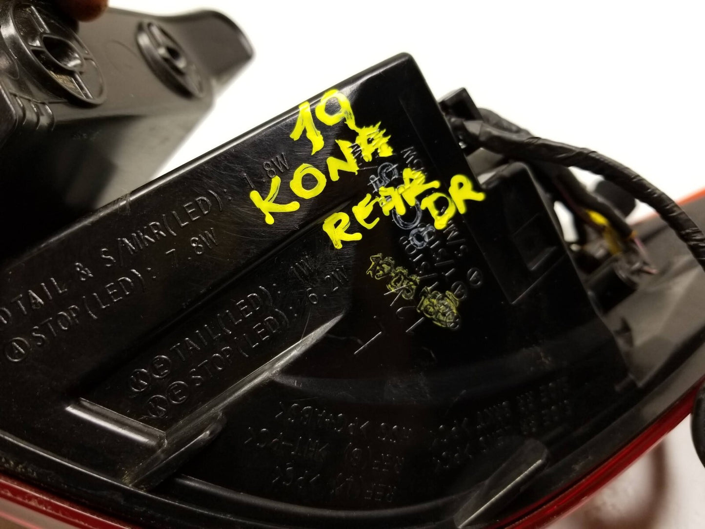 2019 Hyundai Kona Driver Side Tail Light OEM