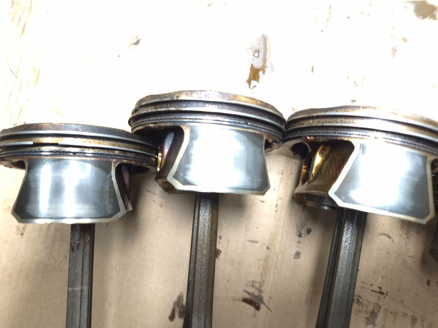 2013 Dodge Grand Caravan 3.6l Engine Piston W/ Connecting Rod 6 Pcs OEM