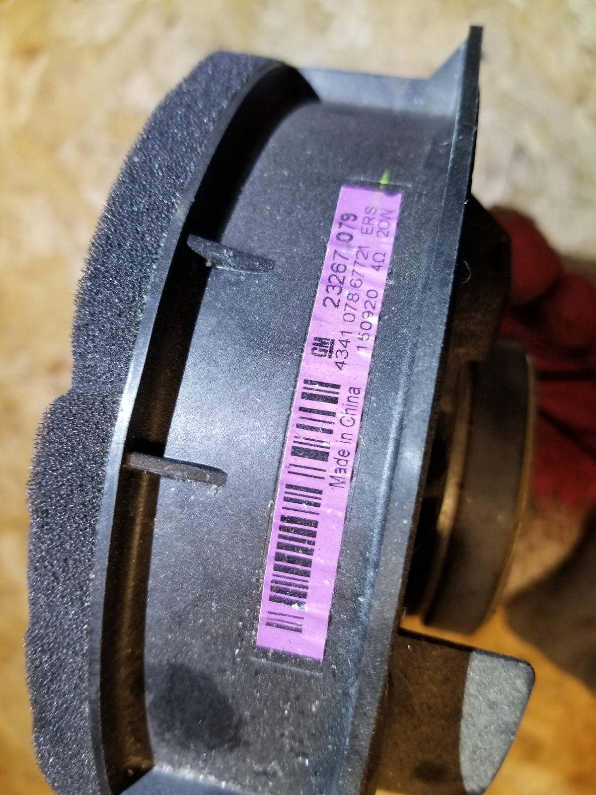 15 16 17 Chevrolet Equinox Rear Door Audio Speaker  23267079 OEM 24k