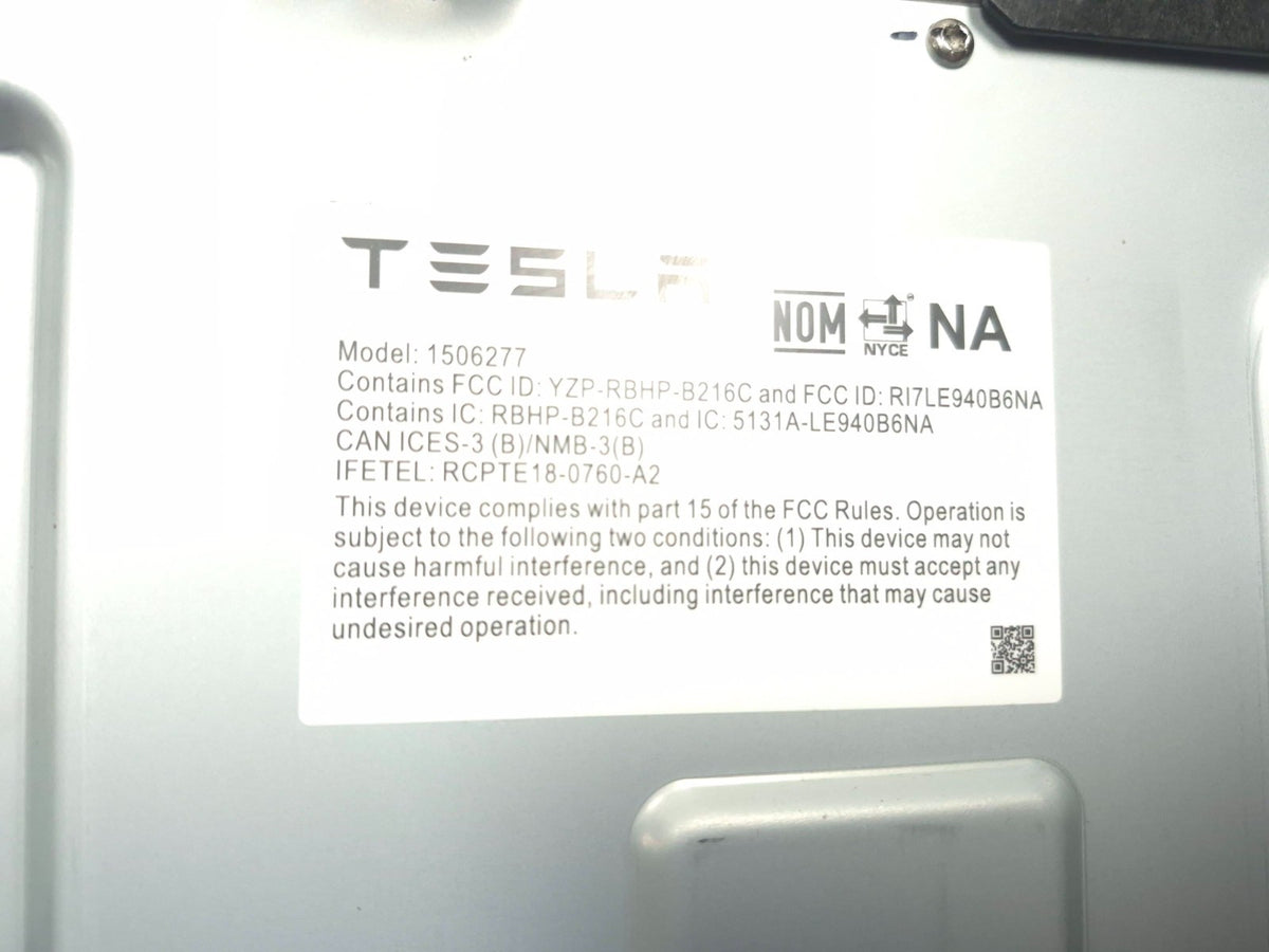 2021 Tesla Model 3 Mcu Media Control Module OEM 1566786-00-e OEM