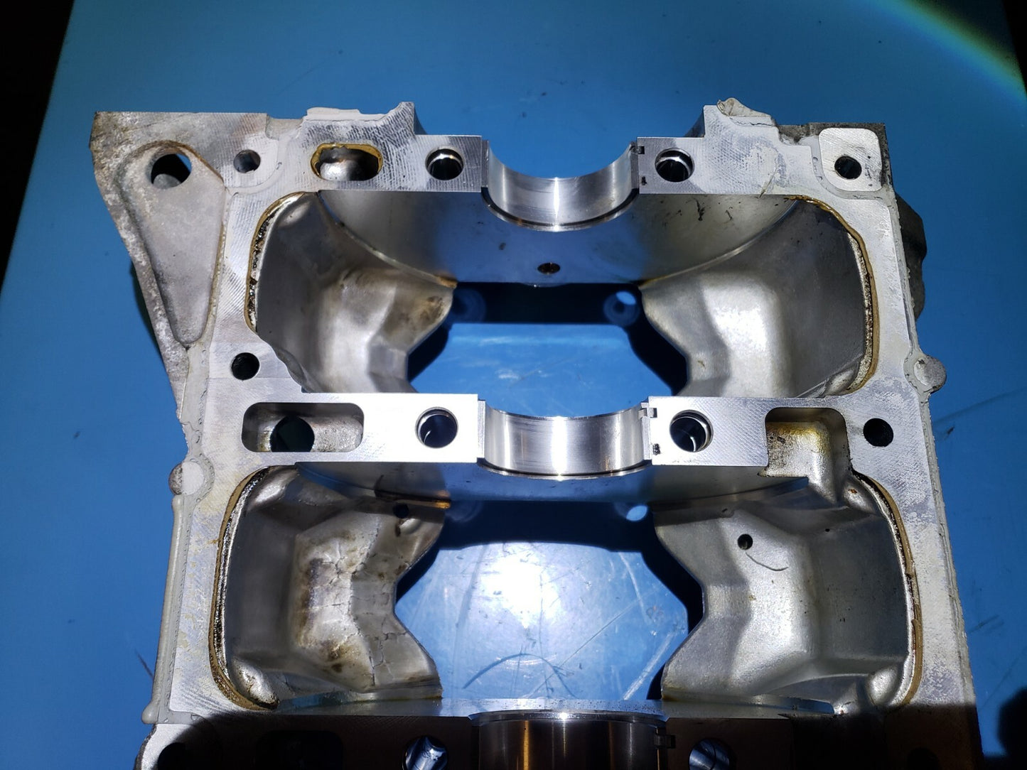 2014 Mazda 3 2.0l Engine Crankshaft Lower Block Housing OEM