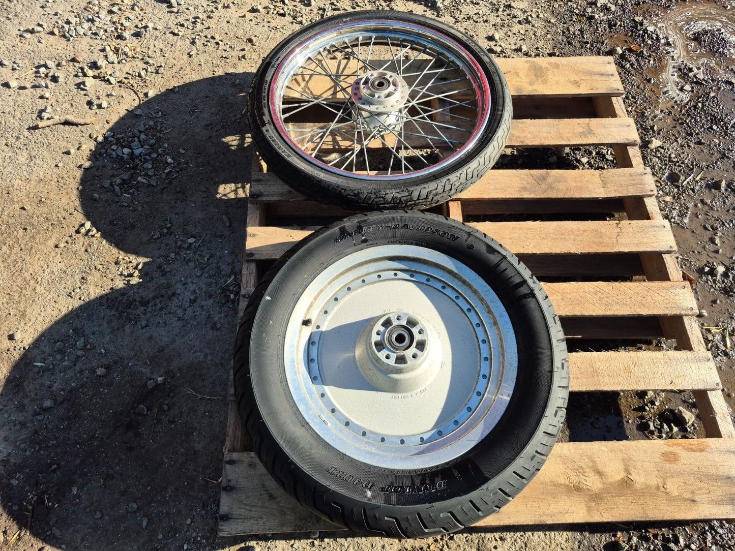 2004 Harley-davidson Sportster Xl883 Wheel Rim & Tire Front & Rear *straight*