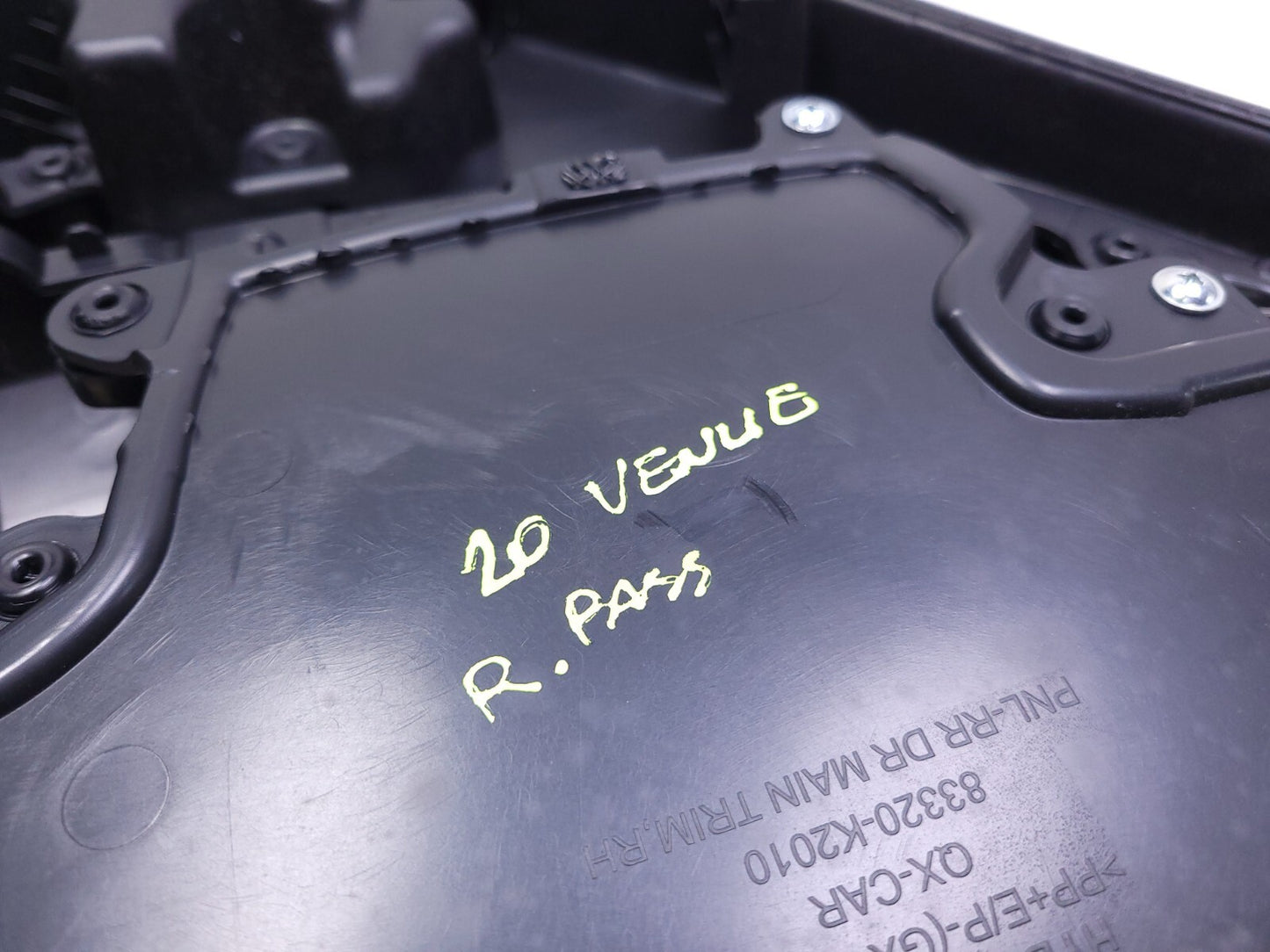 2020 Hyundai Venue Rear Passenger Door Panel OEM