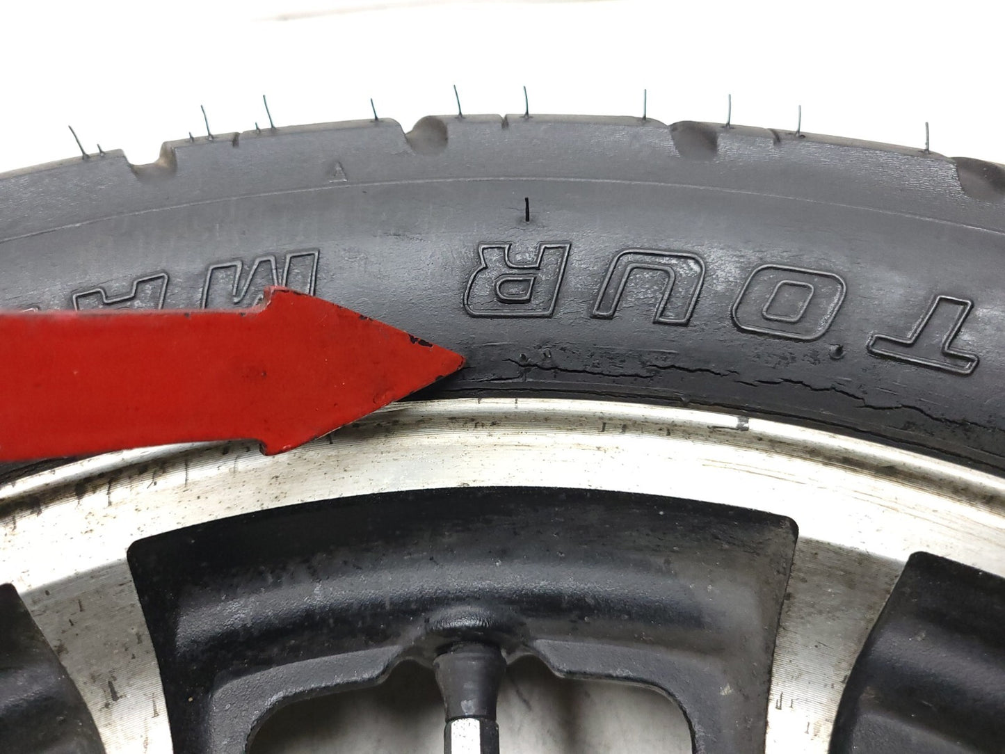 1984 - 1987 Honda Gl1200 Goldwing Front Wheel Rim & Tire  OEM