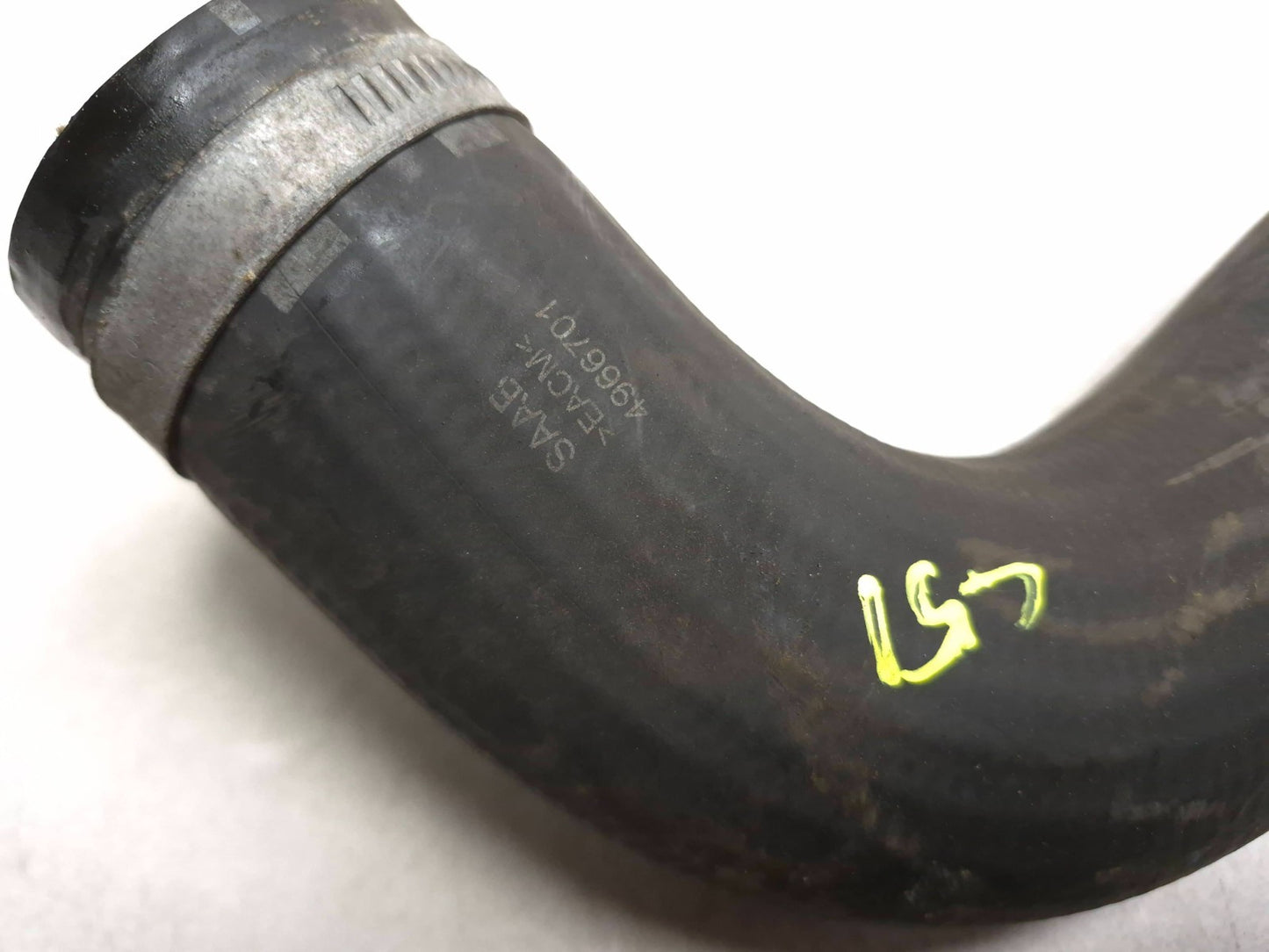 2007 Saab 9-5 Aero Intercooler Hose Pipe Tube 2pcs OEM