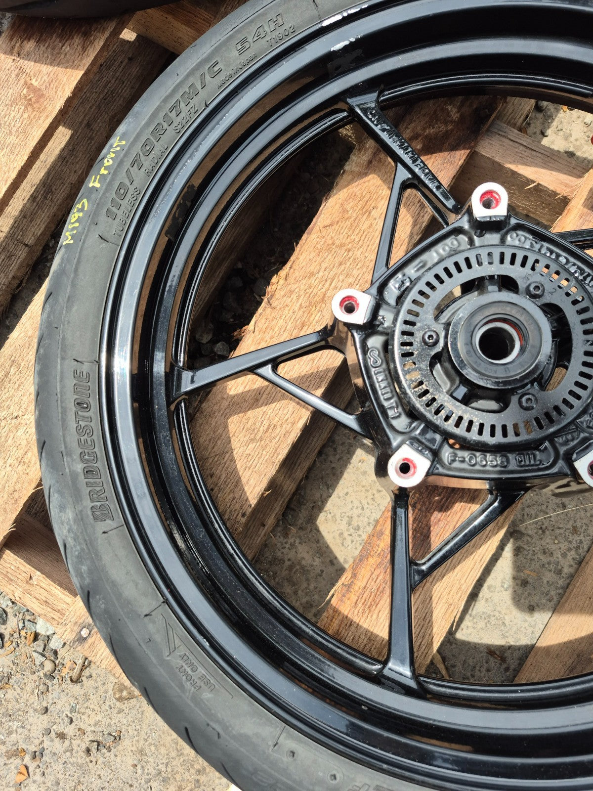 2019 Kawasaki Z400 Er400d Wheel Rim & Tire Front & Rear *straight* OEM