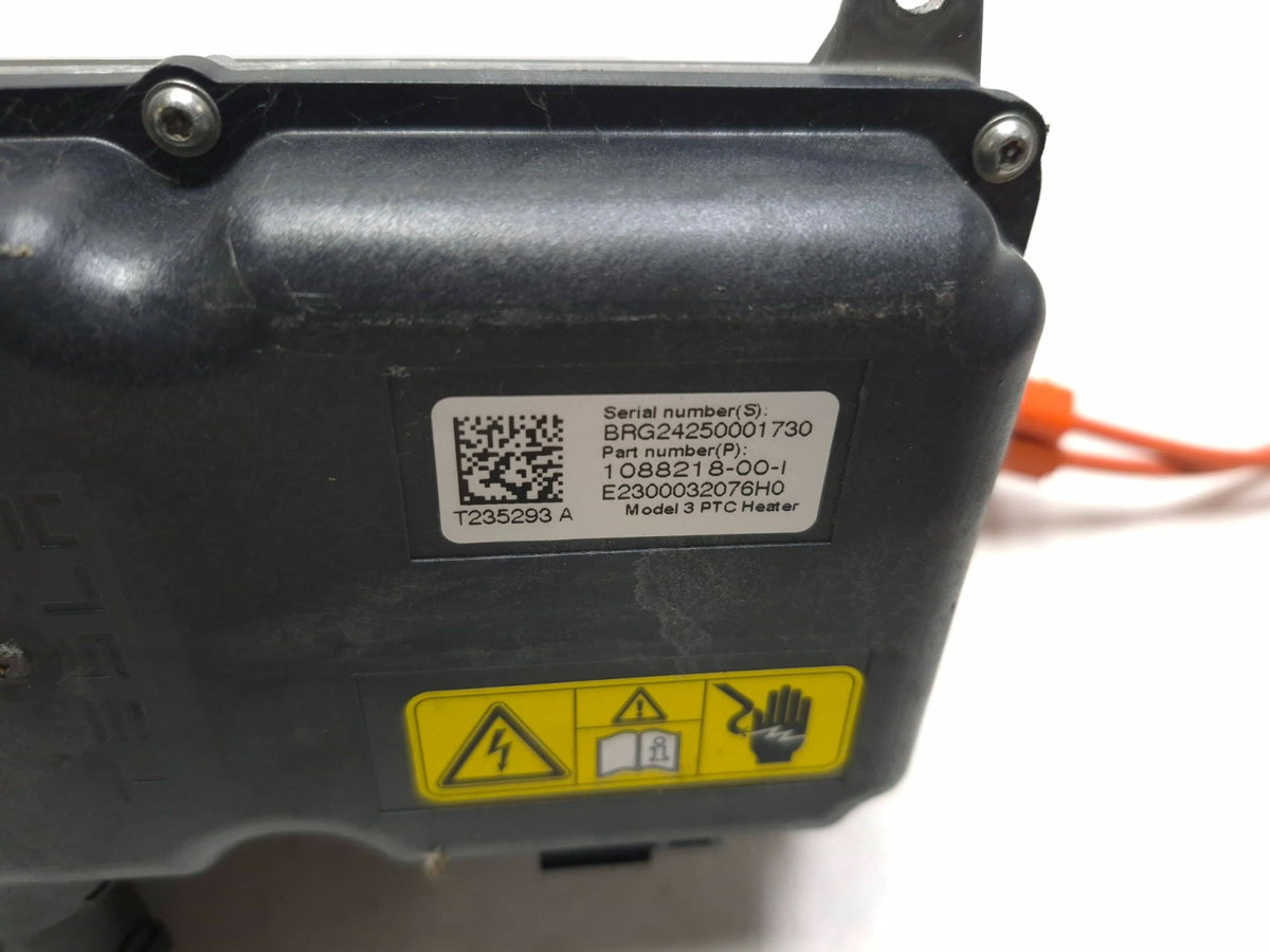 2018 Tesla Model 3 Ptc Heater Core Dual Zone Control & Cable OEM