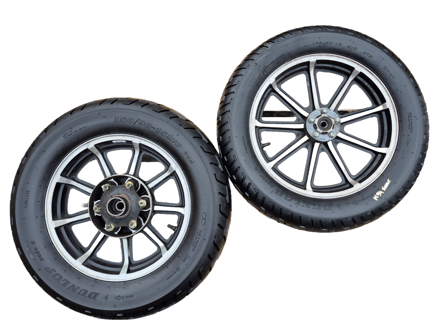 1987 Honda Gl1200i Rear & Front Wheel W/ Tire Pair 15" 16" OEM