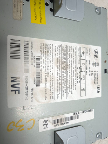 2013 Hyundai Genesis Am Fm Cd Player Radio OEM