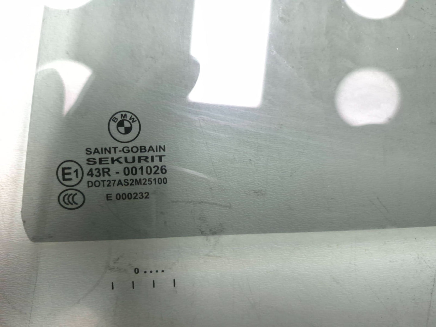 2011 BMW 750li Rear Door Window Glass Left Driver Side OEM