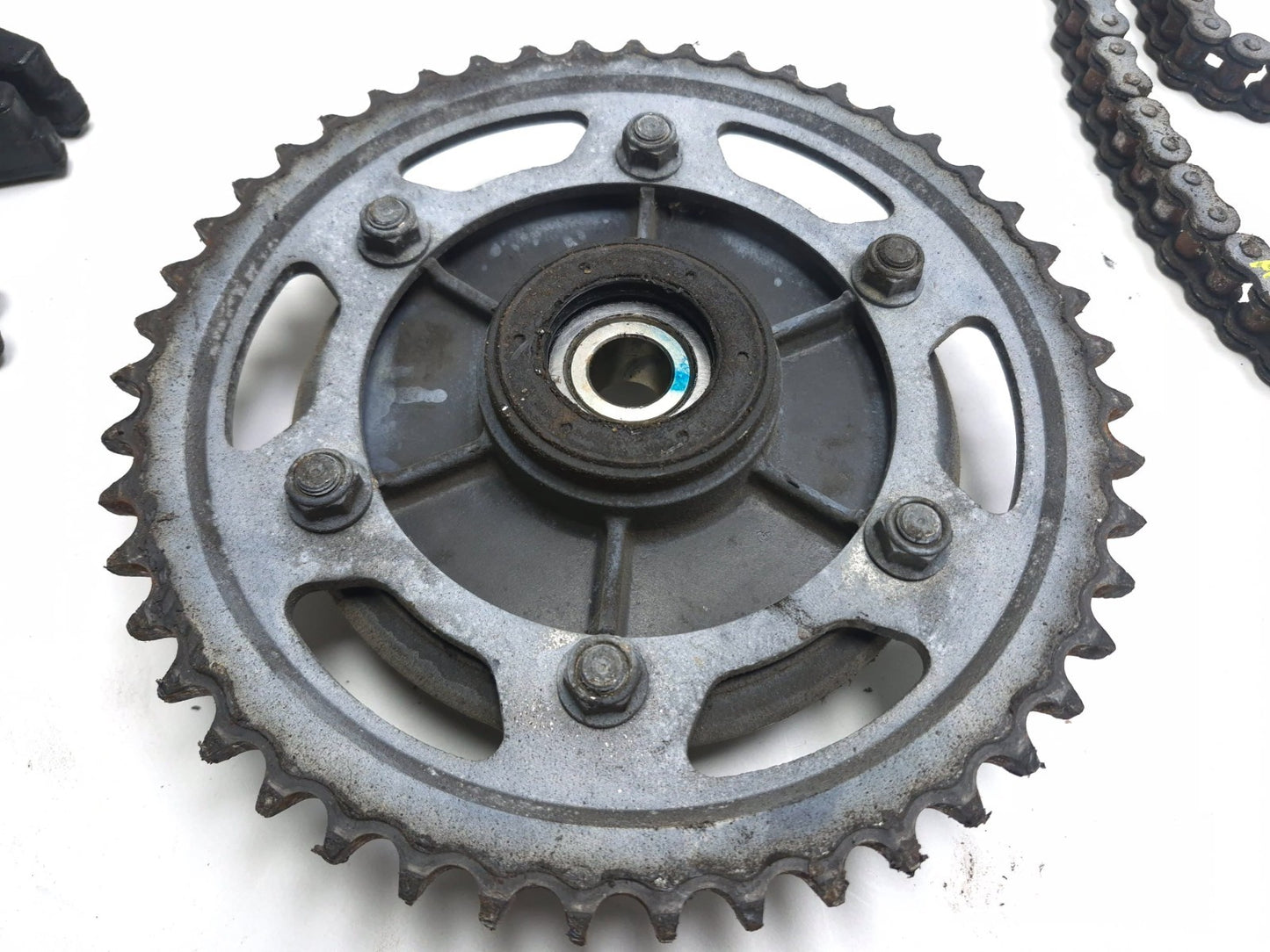 1998 Yamaha Yzf600r Rear Sprocket & Driver Chain Pair OEM