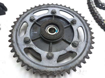 1998 Yamaha Yzf600r Rear Sprocket & Driver Chain Pair OEM
