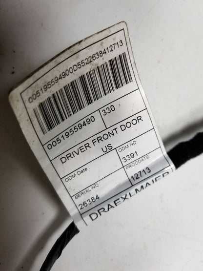 14-17 Fiat 500l Door Wire Harness Front Driver Left 519559490 OEM