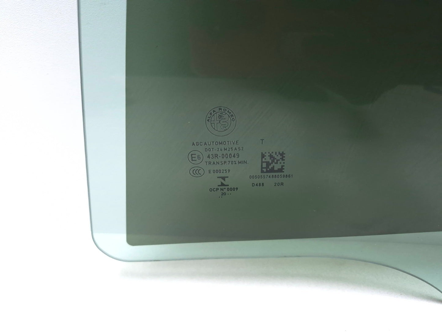 2021 Alfa Romeo Giulia Door Window Glass Rear Left Driver Side Oem✅