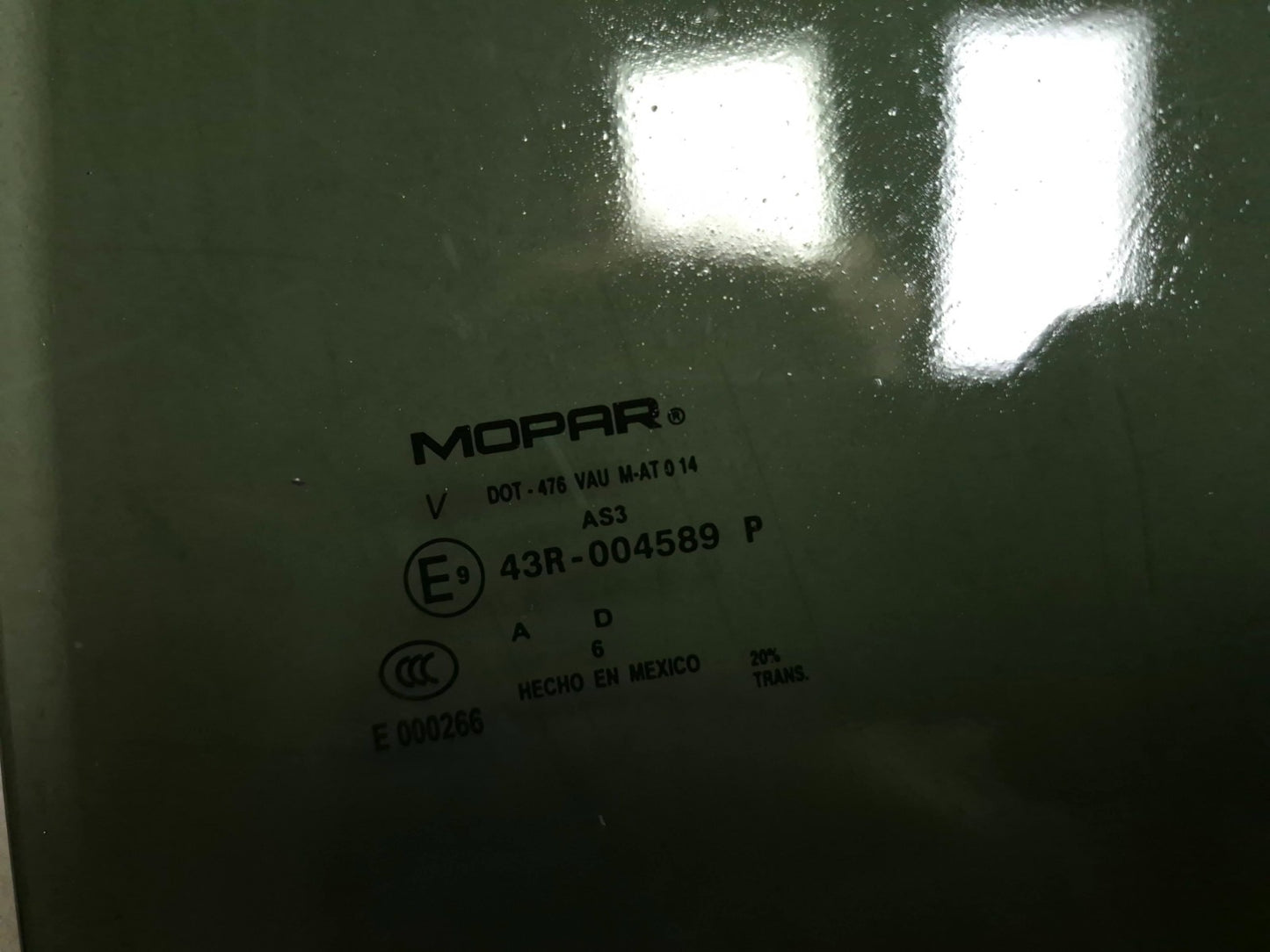 2017 Dodge Journey Rear Door Window Glass Driver Side Left OEM