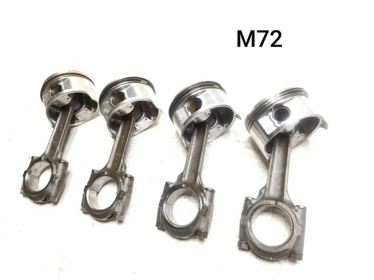 1987 Honda Cbr1000f Hurricane Piston & Connecting Road 4pcs OEM