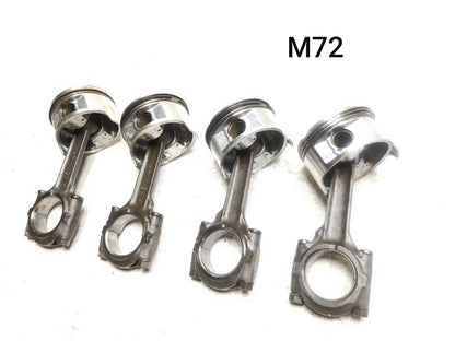 1987 Honda Cbr1000f Hurricane Piston & Connecting Road 4pcs OEM