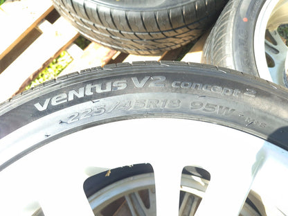 2010 Lexus Hs250h Wheel Rim W/ Tire 225/45/r18 18x7.5j Et39 7/32 4 Pcs OEM
