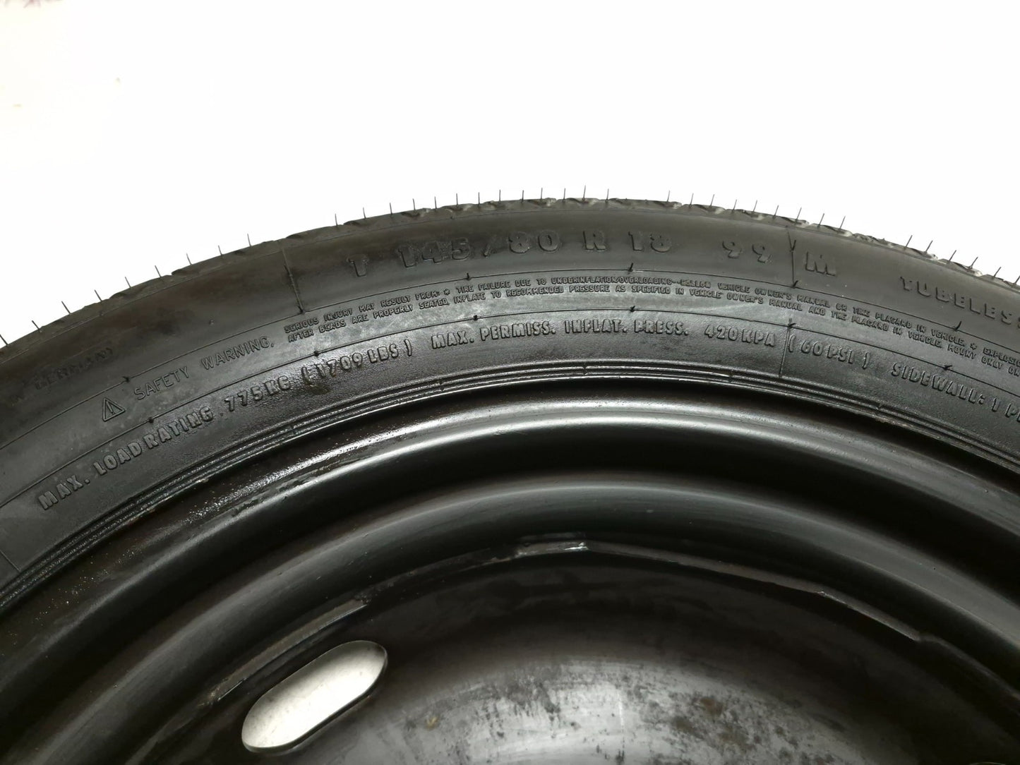 2011 Volkswagen Tiguan Spare Tire T 145/80 R 18 99m OEM