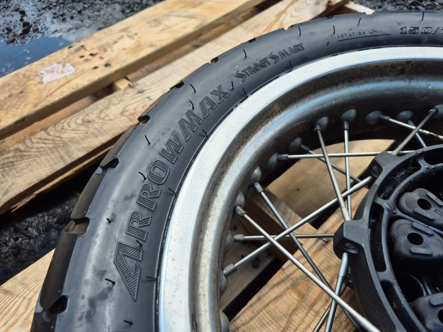2022 Moto Guzzi V7 Rear Wheel Rim & Tire OEM