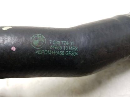 14-18 BMW X5 Engine Coolant Radiator Upper Hose Tube OEM F15 N55 89k Miles✅