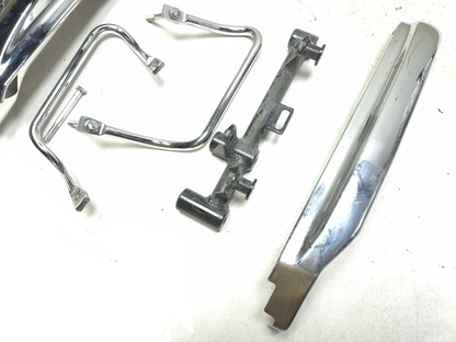 2001 Kawasaki Vulcan 1500 Vn1500 Rear Fender Strut & Frame Bracket 6 Pcs OEM