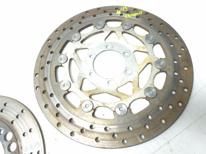 1991 Yamaha Fzr600r Brake Rotor Disc Front & Rear 3pcs OEM