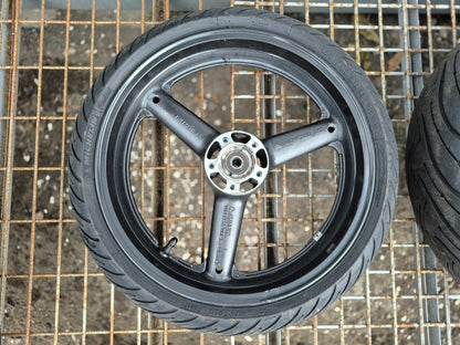2001 Suzuki Gsx 750f Katana  Rear & Front Wheel W/ Tire Pair R 17 OEM