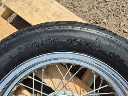 2006 Suzuki Gz250 Wheel Rim W/ Tire Front & Rear Pair R 16 R 15 OEM