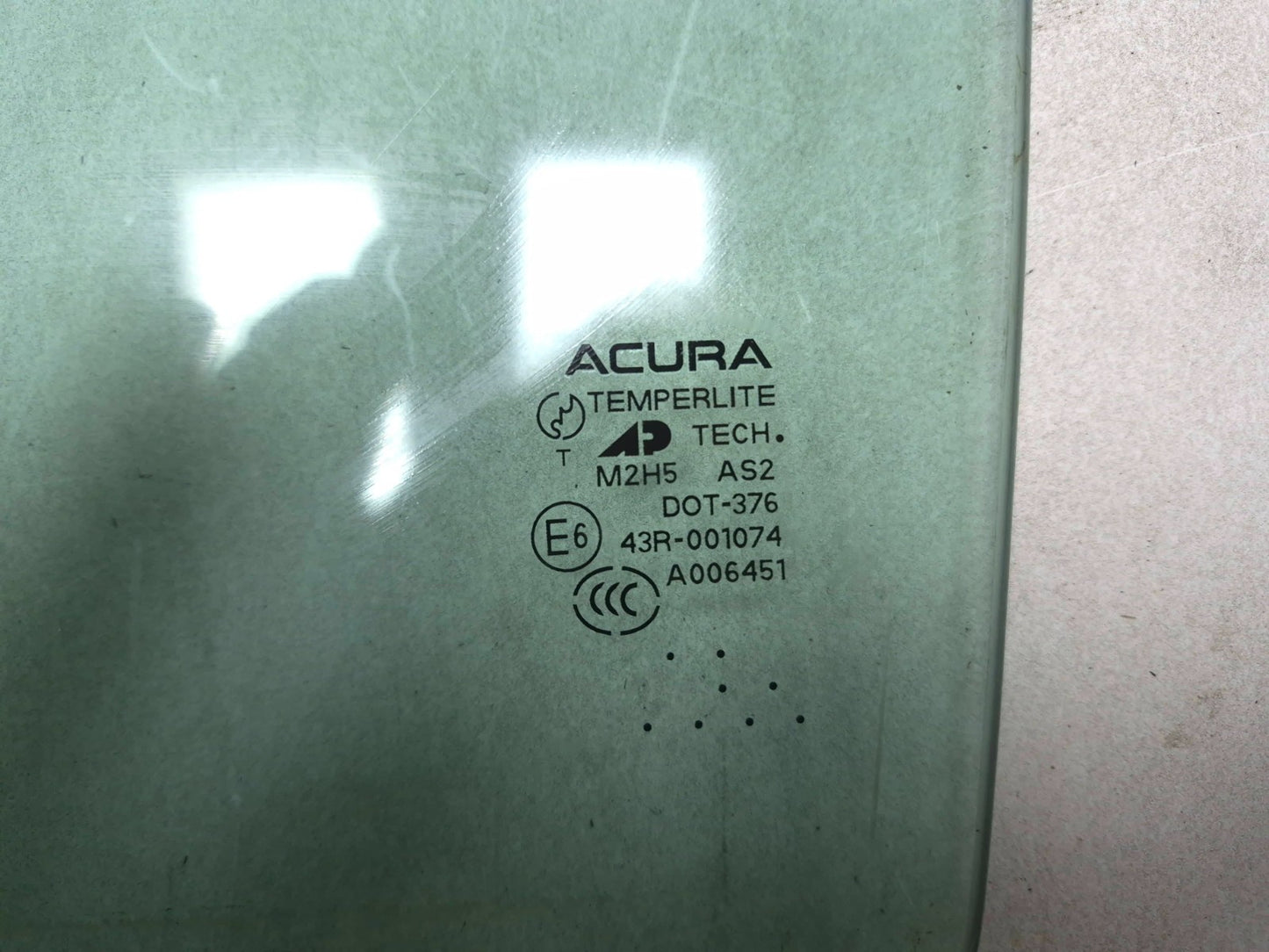 2007 Acura Tl Type-s Rear Door Window Glass Driver Side Left OEM