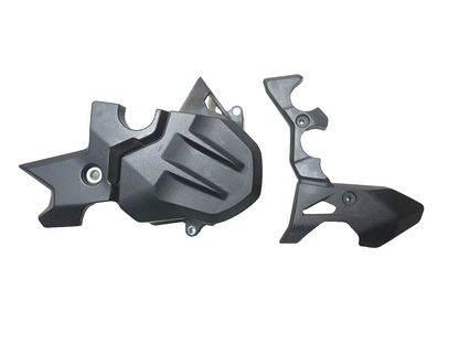 2019 Kawasaki Z400 Er400d Front Left Sprocket Cover & Right Frame Cover Pair OEM
