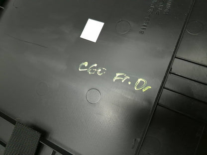 2007 Acura Tl Type-s Front Seat Back Cover Panel Right Passenger Side OEM