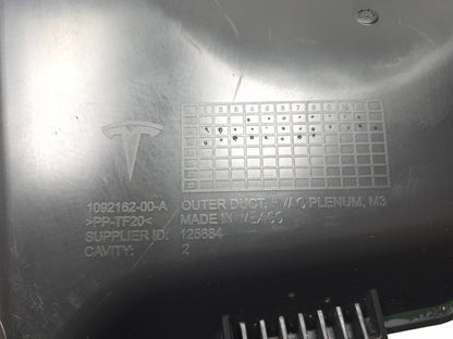 2020 Tesla Model 3 HVAC Air Duct Pair OEM