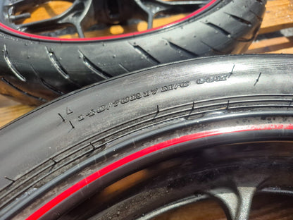 2016 Yamaha R3 Yzfr3 Wheel Rim W/tire Front & Rear Pair OEM