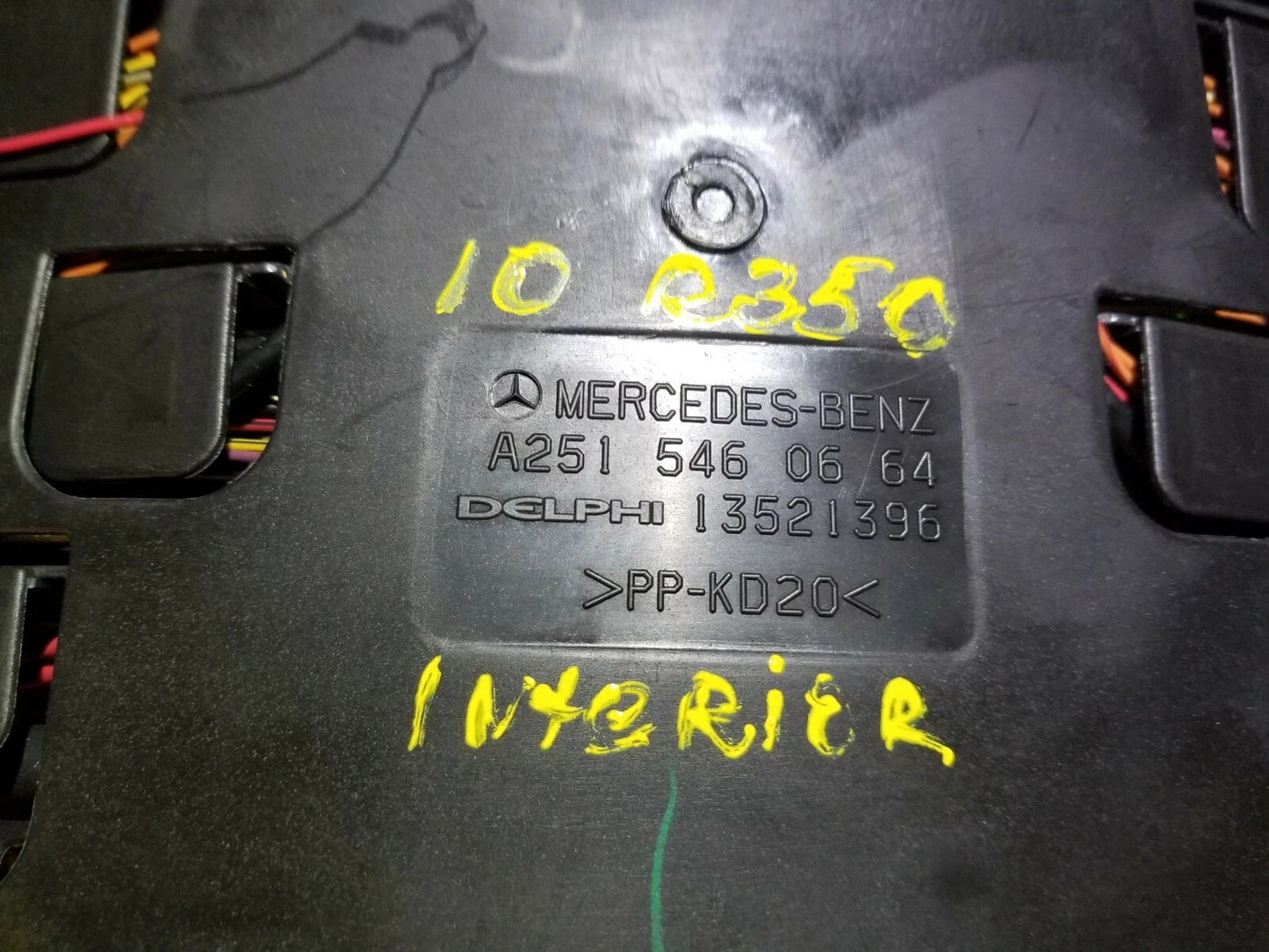 2010 Mercedes-benz R350 Interior Body Wire Harness OEM