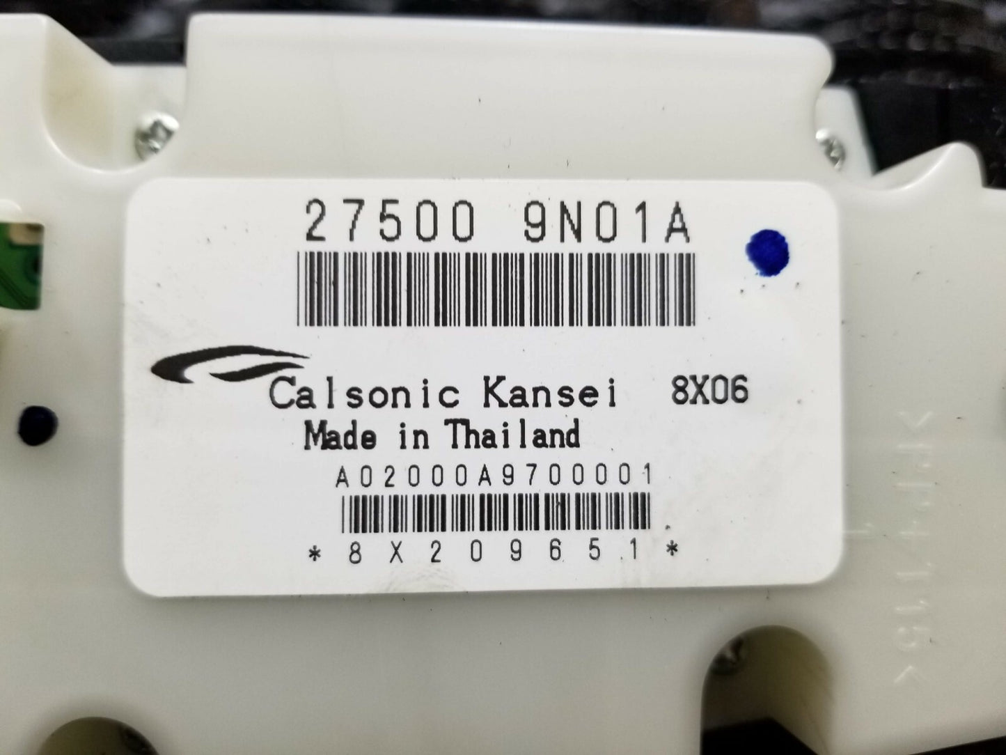 09-14 Nissan Maxima Heater AC Air Temperature Control Panel 27500-9n01a OEM
