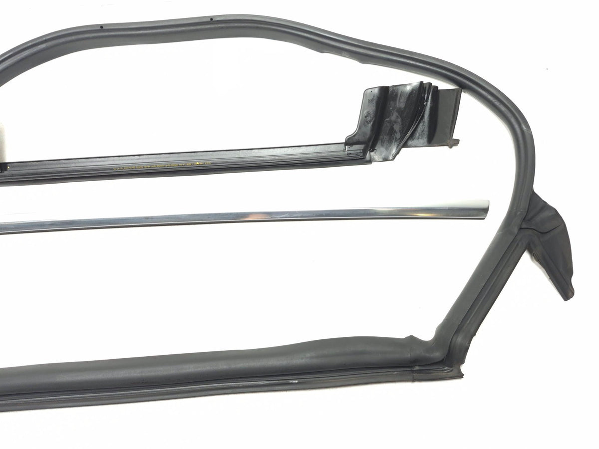 2020 Tesla Model 3 Rear Door Seal & Belt Molding Passenger Side 3 Pcs OEM